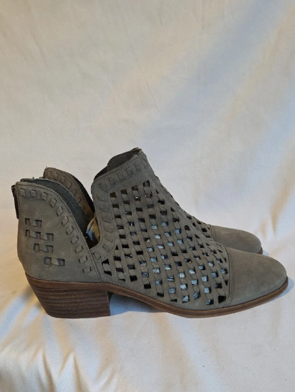 Vince Camuto Phortiena Suede Cutout Ankle Booties